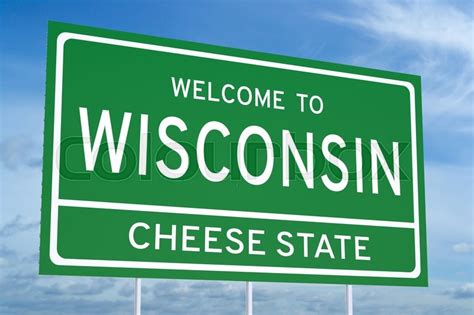 wisconsin state concept  stock image colourbox