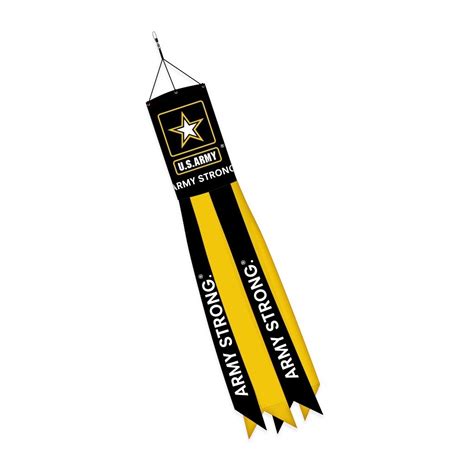 army strong applique windsock     garden flags