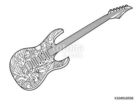 guitar coloring pages printable
