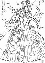 Precure Coloring Hugtto Anime Lulu Emiru Amour Aisaki Official Line Zerochan sketch template