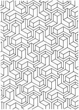 Isometric Dover Tessellations Publications Parkettierung Doverpublications sketch template