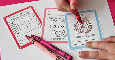 fun  printable valentine cards  kids  activities sunny