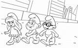 Smurfs Coloring Pages Smurf Cartoons Papa сoloring sketch template