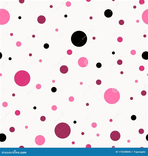 Polka Dots Seamless Texture Vector Illustration