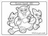 Oso Agent Special Coloring Pages Disney Printable Junior Desktop Right Background Set Click Save sketch template