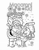 Macaroni Coloring Pages Kid Pasta sketch template