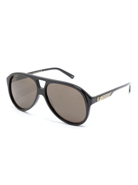 gucci eyewear pilot frame sunglasses farfetch