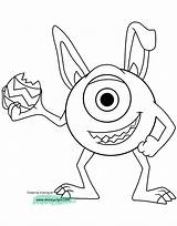 Easter Coloring Mike Pages Printable Disney Disneyclips Wazowski Gif Egg Dressed Bunny sketch template