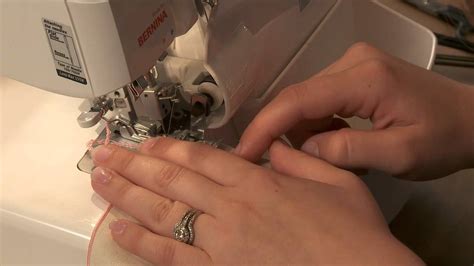 serger sewing techniques     rolled hem napkin youtube