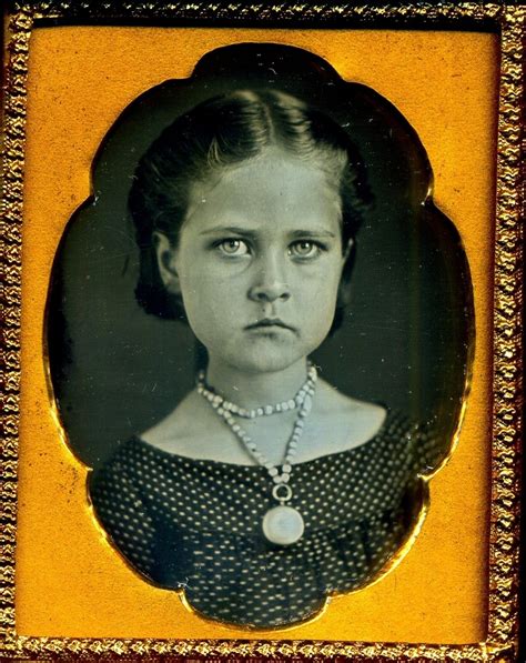 Sad Eyed Girl Wearing Locket Antique Photos Vintage Pictures Old