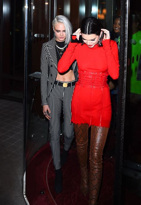 kendall jenner wearing a red dress out in paris 3 4