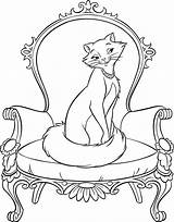 Pages Aristocats Coloring Disney sketch template
