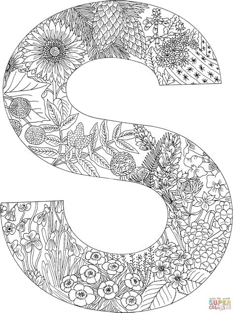 top  letter coloring pages  adults  images alphabet