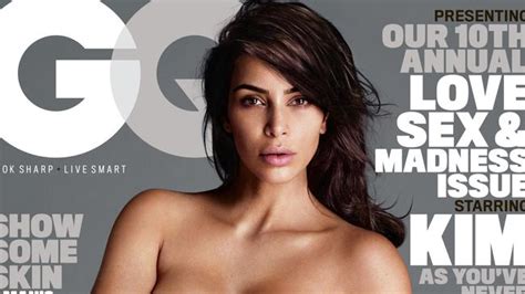 Kim Kardashian Poses Naked On The Cover Of Gq Magazine