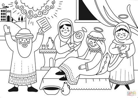 birth  john  baptist coloring page  printable coloring pages