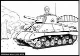 Tanks Tanques Sherman Tanque sketch template