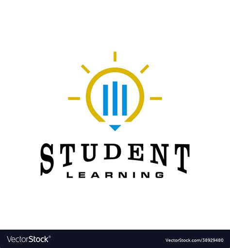 student logo royalty  vector image vectorstock