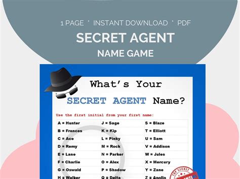 [コンプリート！] Secret Agent Code Names List 335419 Secret Agent Code Names List