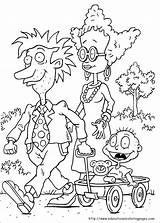 Rugrats Coloring Pages Cartoon Printable Sheets Color Pickles Colouring Print Tommy Kids Book Sheet Character Cartoons Ausmalbilder Characters Printables Mercedes sketch template