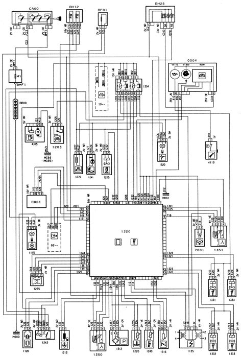 circuit diagram lights  citroen