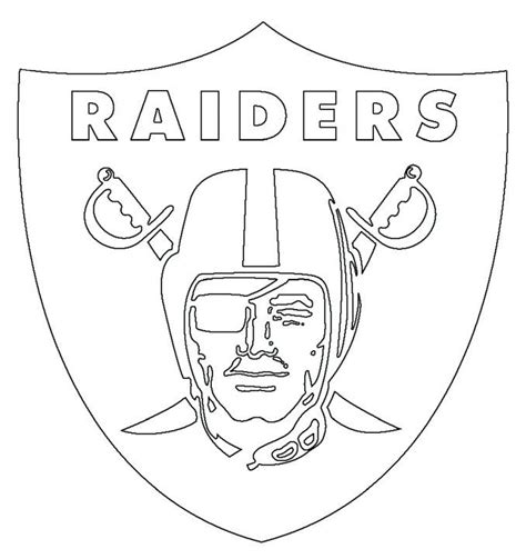 oakland football teams logo  shown   black  white