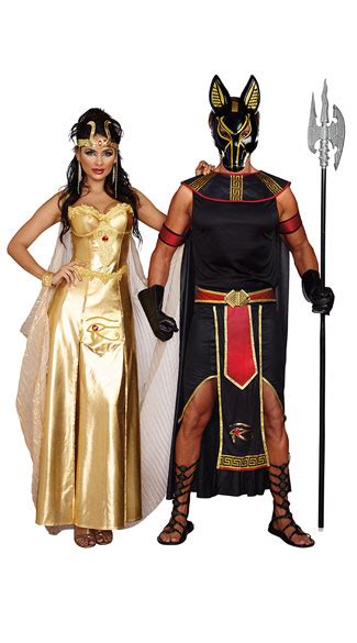Golden Egyptian Gods Couples Costume Goddess Of Egypt Costume