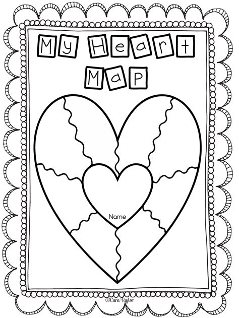 heart map printable printable word searches