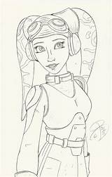 Bounty Hera Syndulla Clone Trooper sketch template