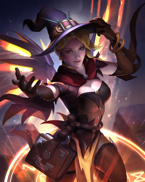 Witch Mercy By Jenmeiart On Deviantart Personagens De Anime Herois