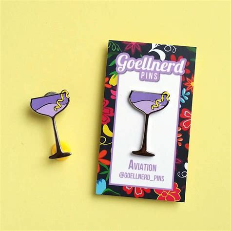 Pride Aviation Limited Edition Lgbtq Cocktail Hard Enamel Pin By