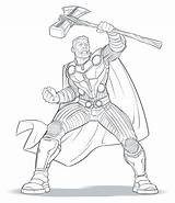 Avengers Thor Coloring Pages Marvel Para Colorear Instagram Stormbreaker Desenhos Dibujos Dessin Hulk Colorir Drawing sketch template
