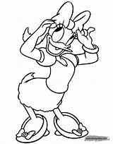 Daisy Coloring Pages Duck Disneyclips Adjusting Bow Her Funstuff sketch template