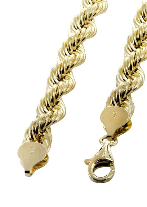 gold chain solid rope chain frostnyc