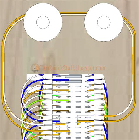 telephone punch  block wiring diagram