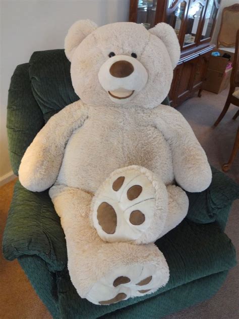 huge  costco teddy bear hugfun plush giant nursery life size floppy