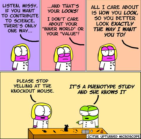 Follow The Upturned Microscope On Twitter And Facebook Science Humor
