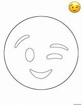 Coloriage Smiley Wink Iphone sketch template
