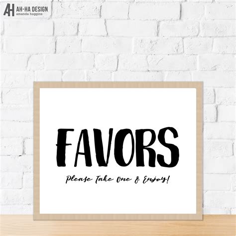 party favors digital  sign wedding favors printable etsy