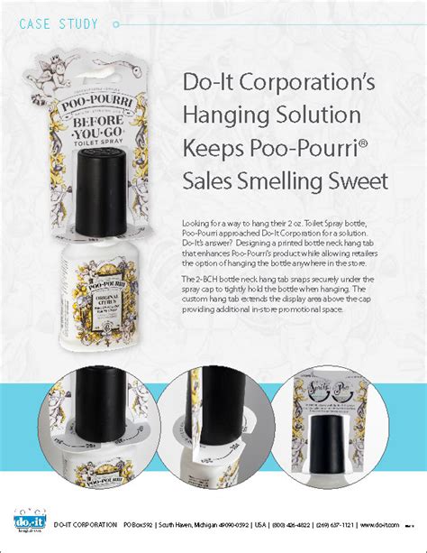 Do It Corporation’s Hanging Solution Keeps Poo Pourri® Sales Smelling