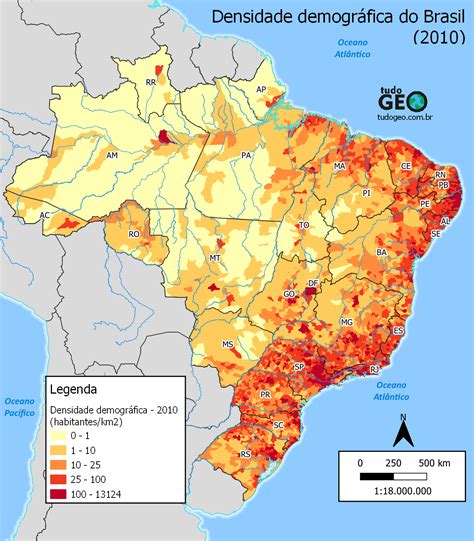 densidade demografica  brasil tudogeo