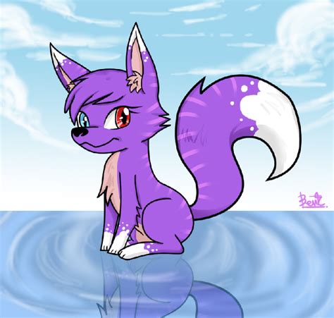 fox purple  benkomilk  deviantart