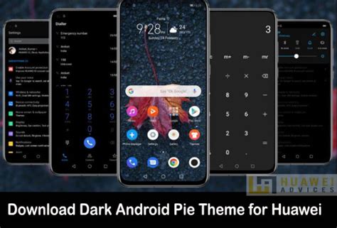 Download Dark Android Pie Theme For Huawei And Honor