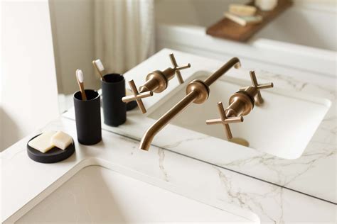 finishing touches wall faucet gold faucet mirror mounted