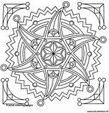 Fractal Coloring Pages Getcolorings sketch template