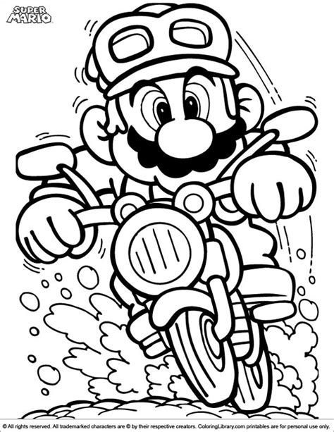super mario brothers coloring picture cartoon coloring pages super