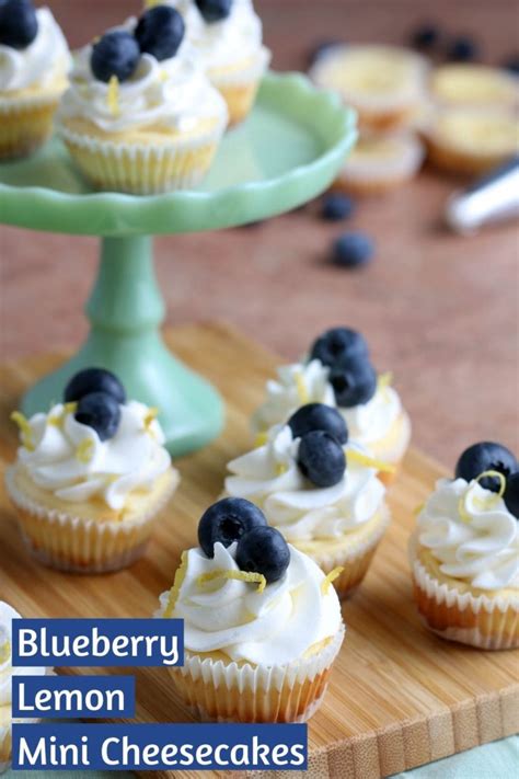 Mini Cheesecakes Recipe Lemon Blueberry Cheesecake Bites
