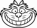 Cheshire Cat Coloring Grin Drawing Easy Drawings Draw Step Disney Alice Wonderland Clipart Pages Cartoon Tattoo Face Characters Colouring Simple sketch template