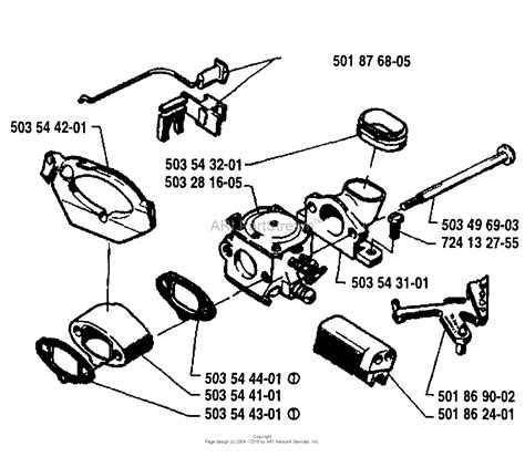 husqvarna    parts diagram  air filtercarburetor