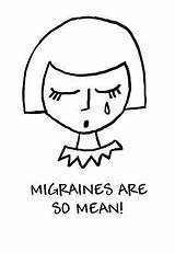 Migraine Migraines sketch template