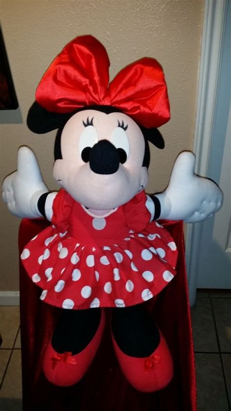 Disney 30 Minnie Mouse Plush Toy Doll Talk Laugh Red Bow